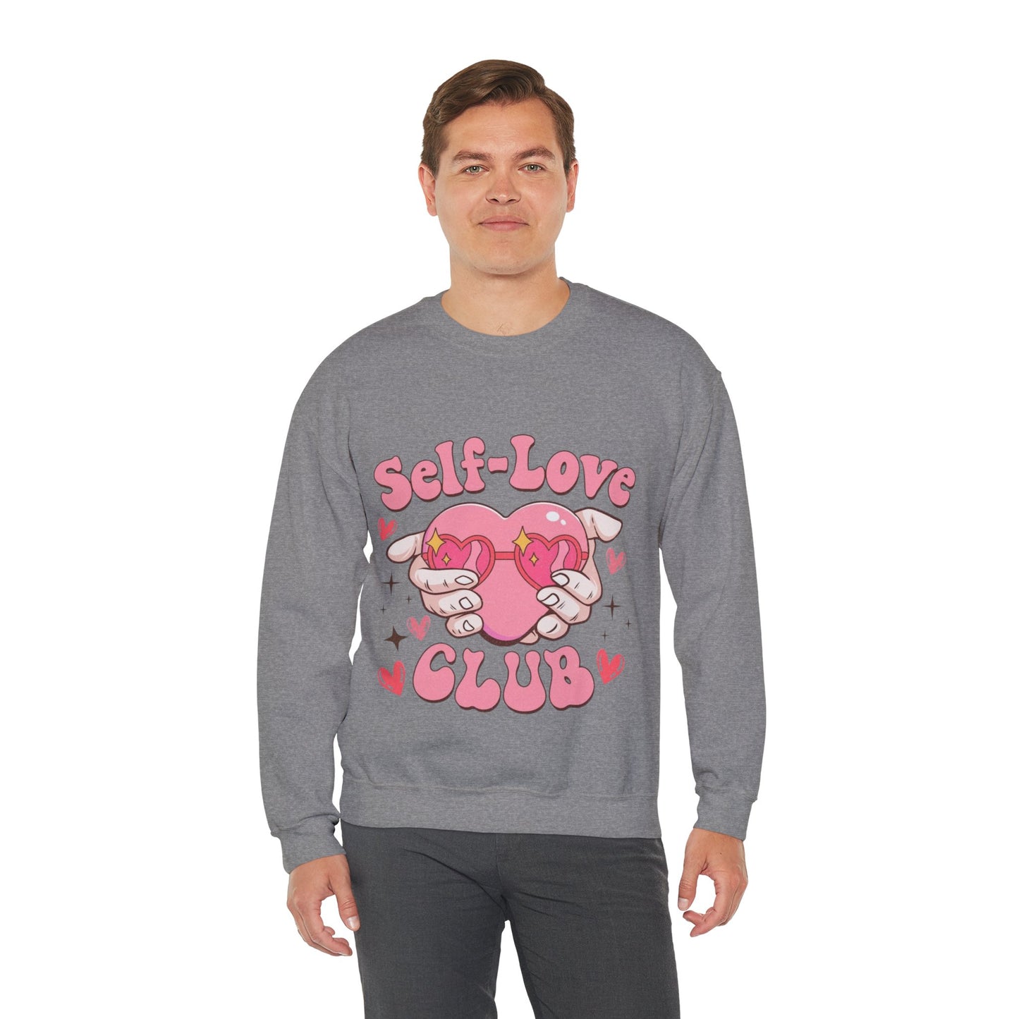 Self Love Club Retro Sweatshirt, Funny Valentines Day Gift