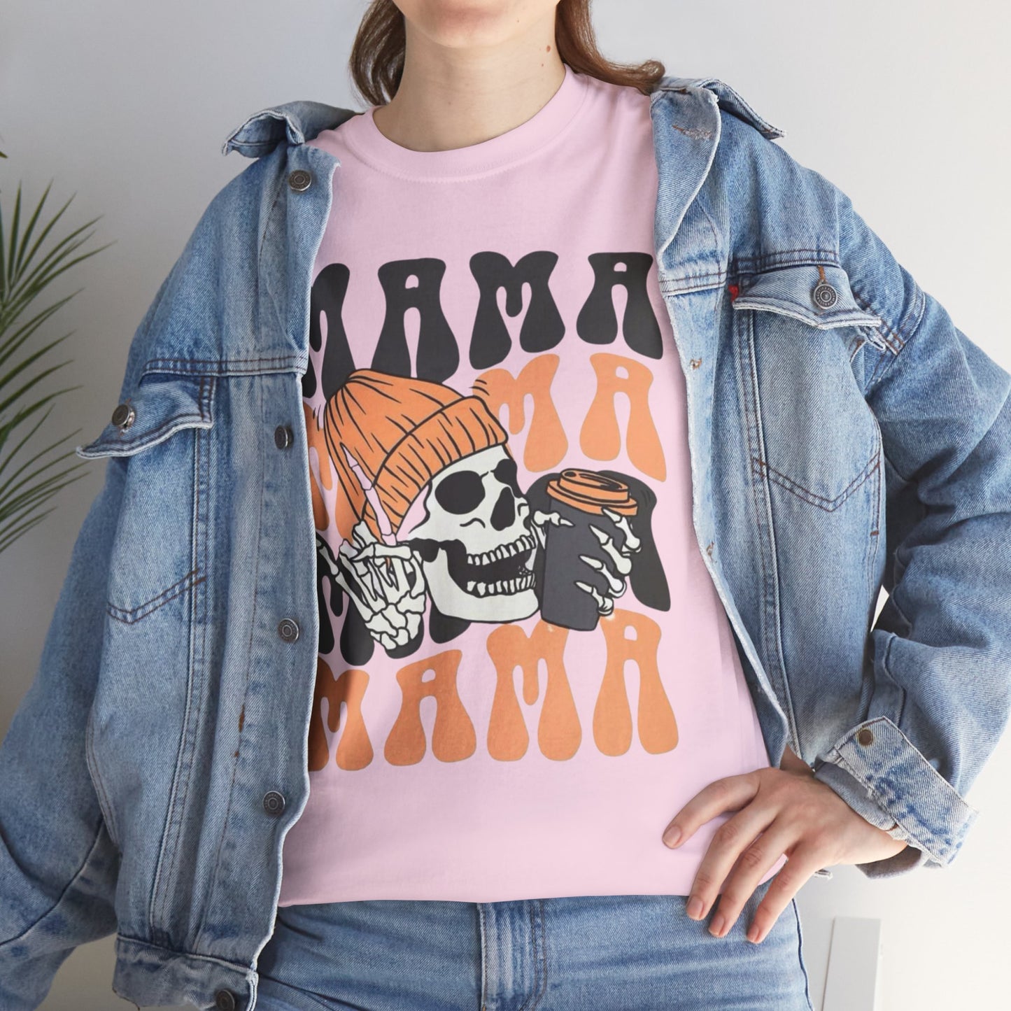 Mama Coffee Halloween Shirt, Funny Skeleton Halloween T-shirt, Coffee Lovers Gift, Vintage Halloween Tshirt, Skeleton Coffee Lover Gifts