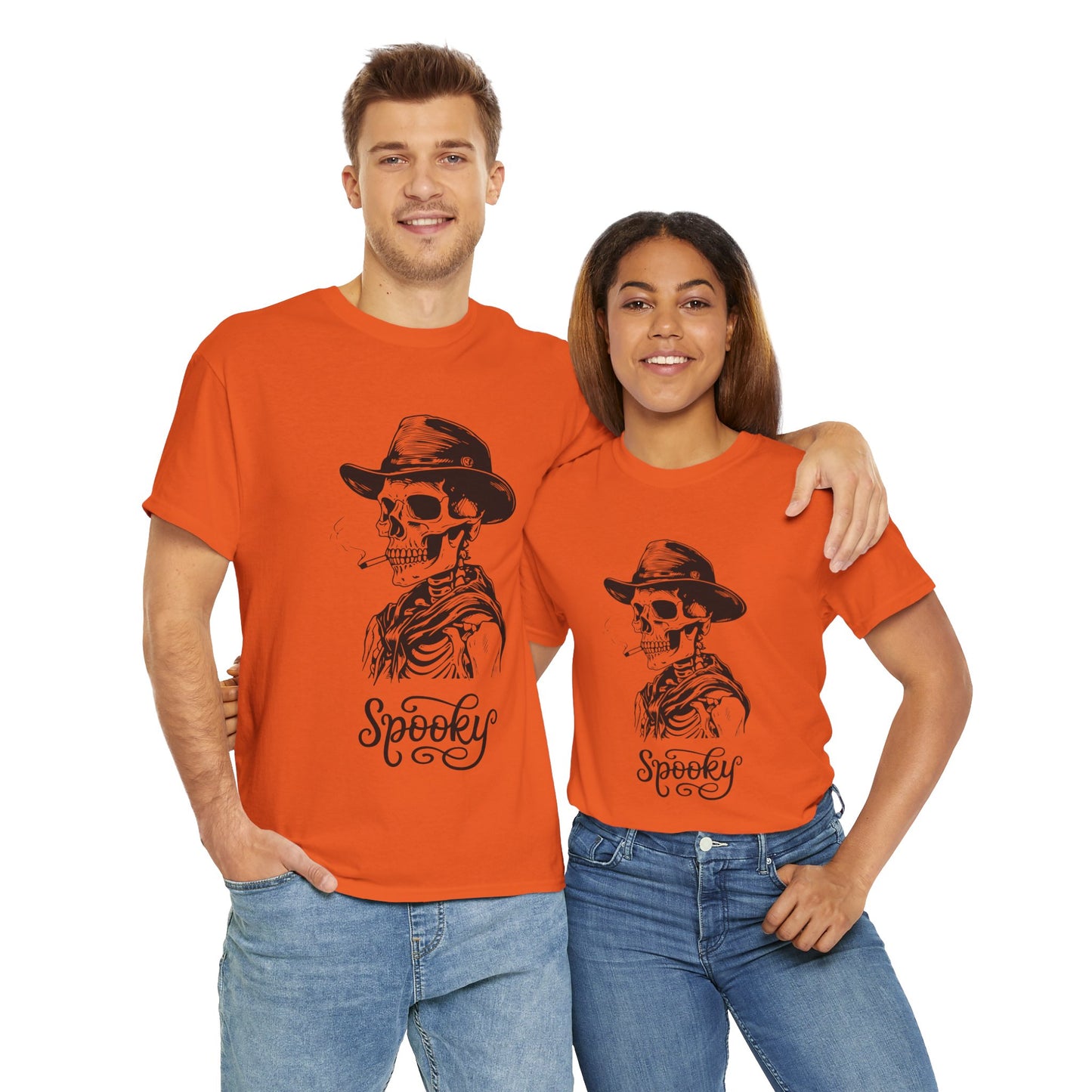 Spooky Season, Skeleton Shirt, Cool Skeleton Smoking Cigarette T-Shirt, Pumpkins Halloween T-Shirt, Spooky Skeleton Design, Halloween Party Shirt, Trendy Fall Tee