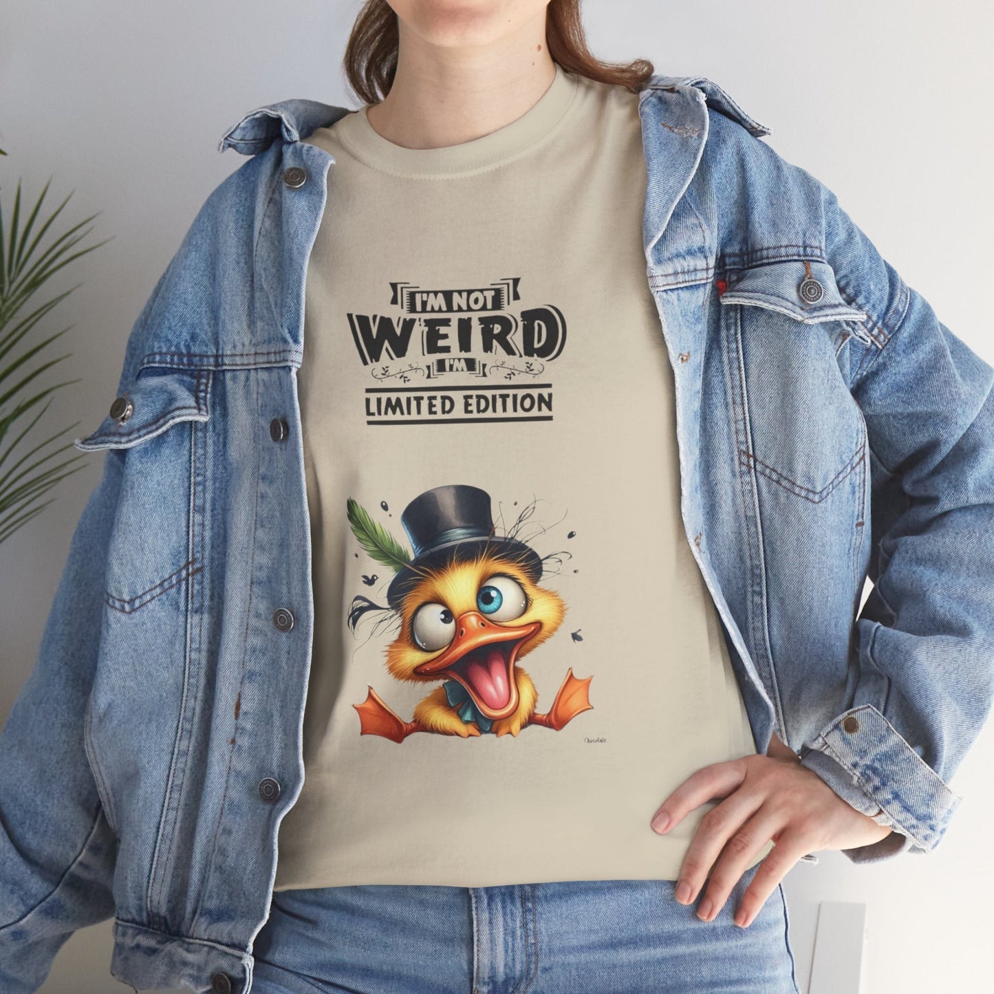 Limited Edition Unisex Heavy Cotton Tee - "I'm Not Weird" Graphic Tee