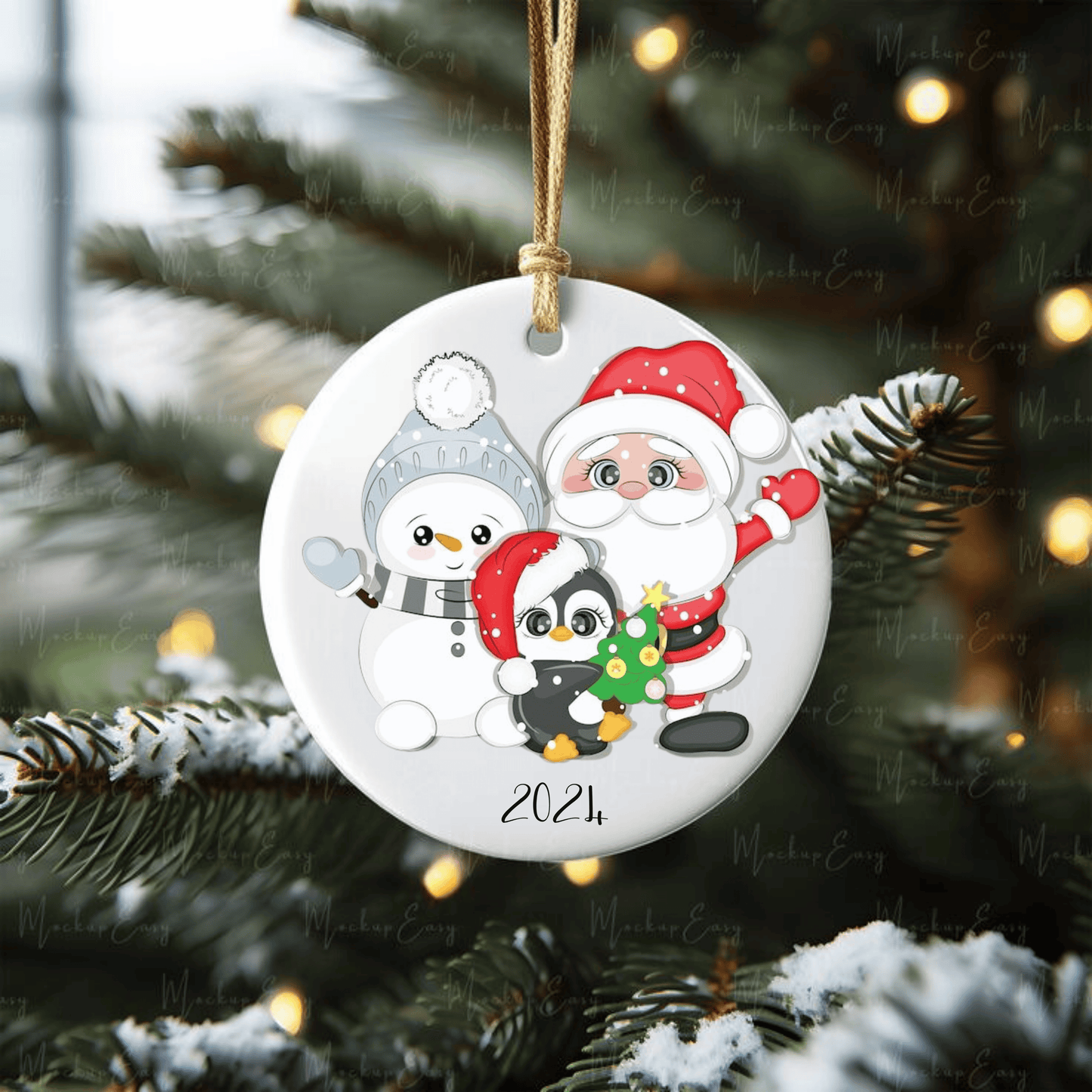 Merry Christmas 2024 Ornament