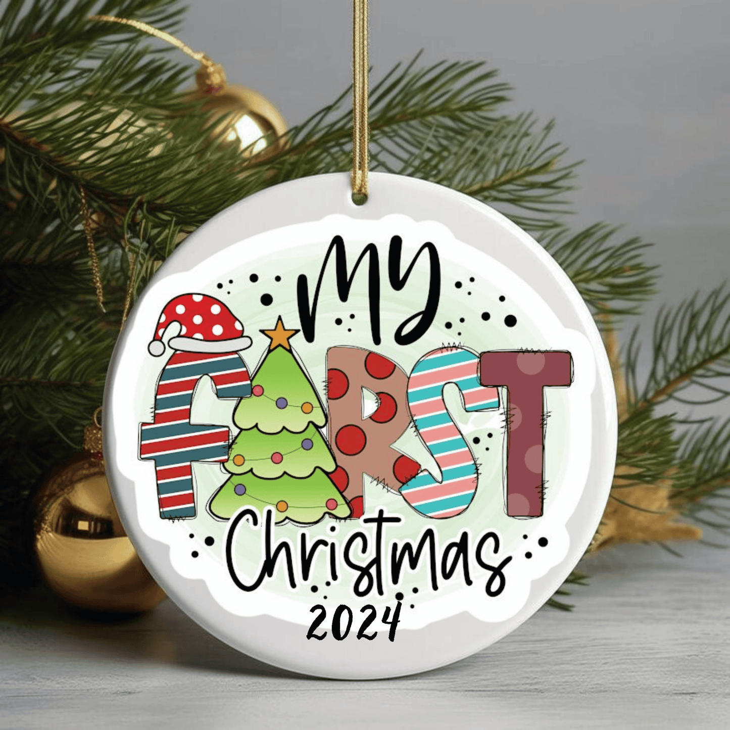 Babys First Christmas 2024 Ornament