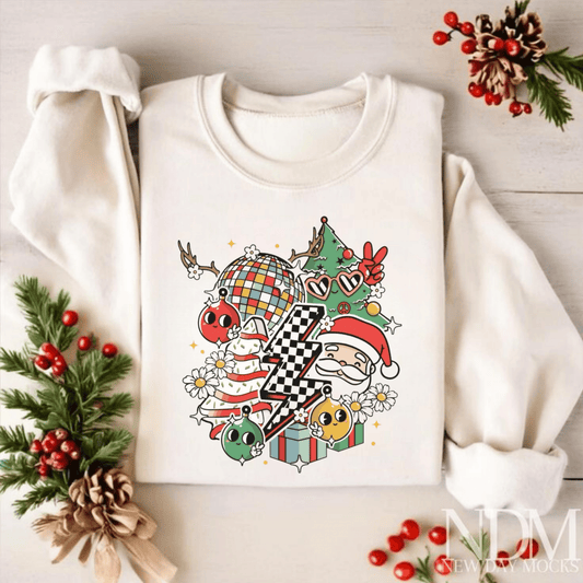 Christmas Disco Long Sleeve Sweatshirt