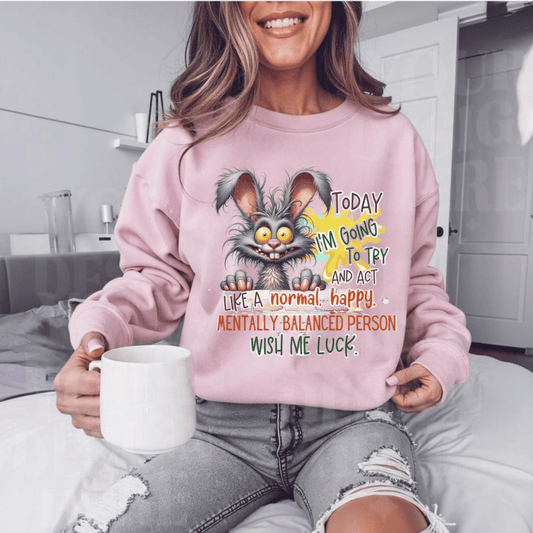 Funny Mental Health Crewneck Sweatshirt for Unisex