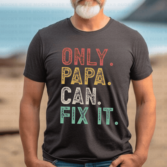 Funny Papa Fix It Tee for Dads