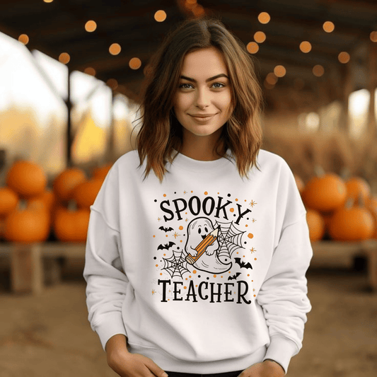 Spooky Teacher Crewneck Sweatshirt