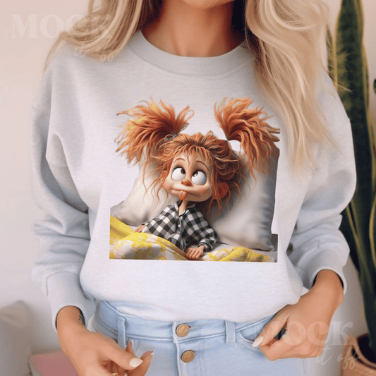 Cozy Cartoon CrewCozy Cartoon Crewneck Sweatshirt neck Sweatshirt