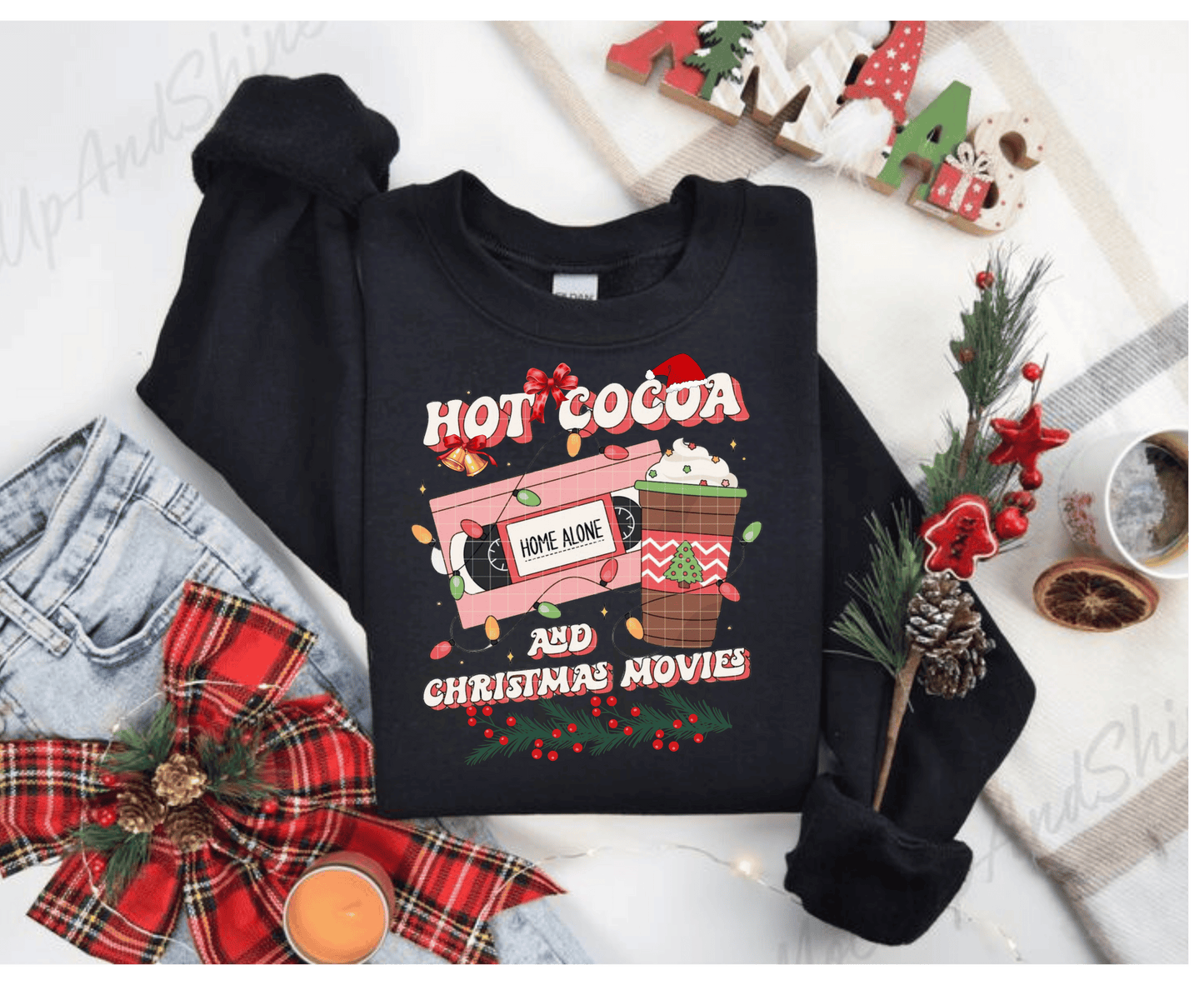 Hot Cocoa And Christmas Movies Sewatshirt