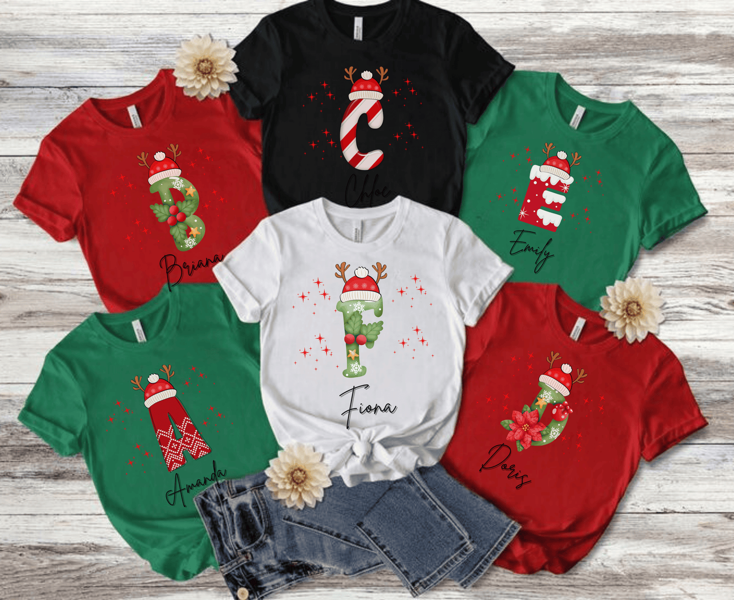 Family Christmas Name Shirt