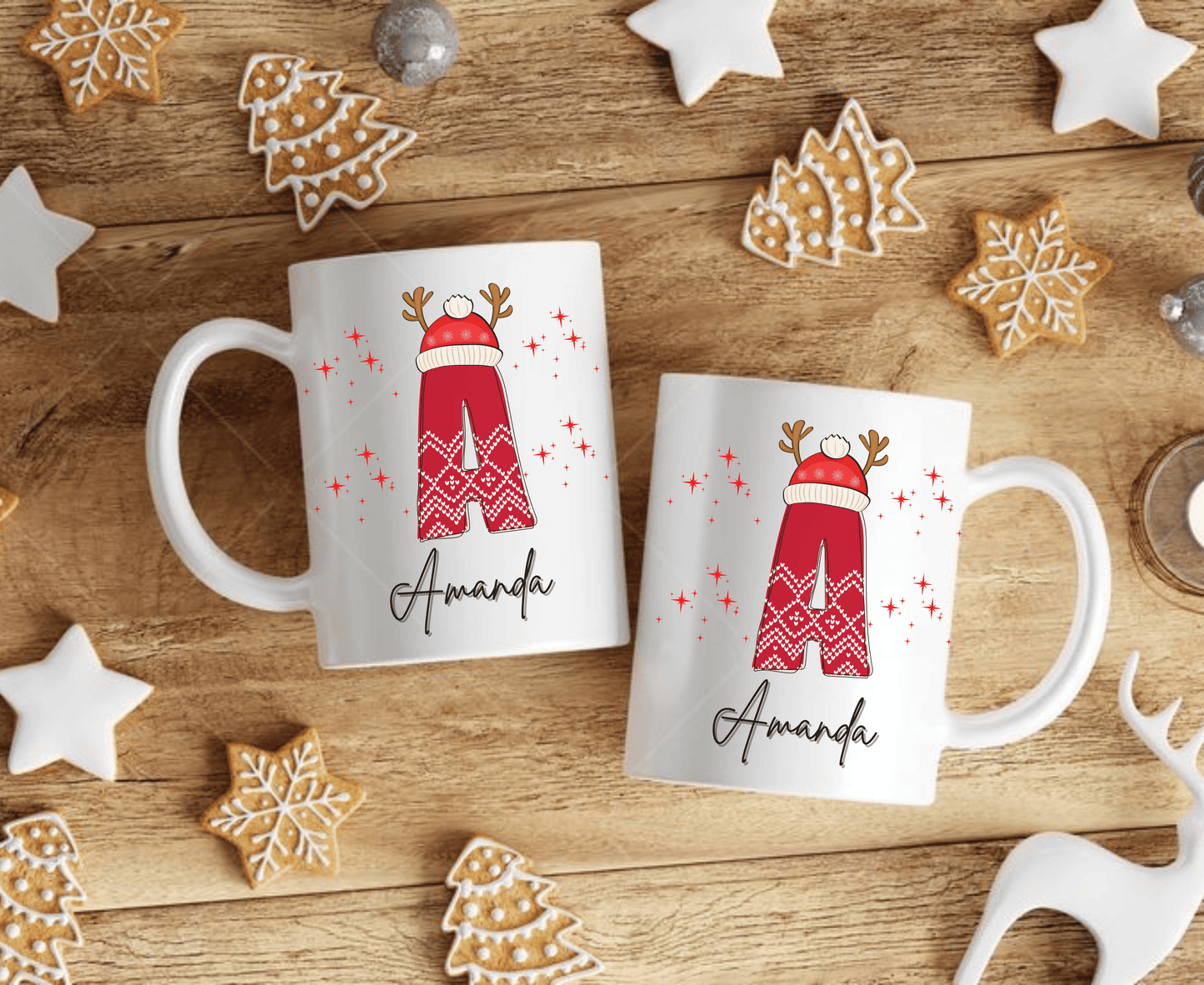 Family Christmas Name Mugs