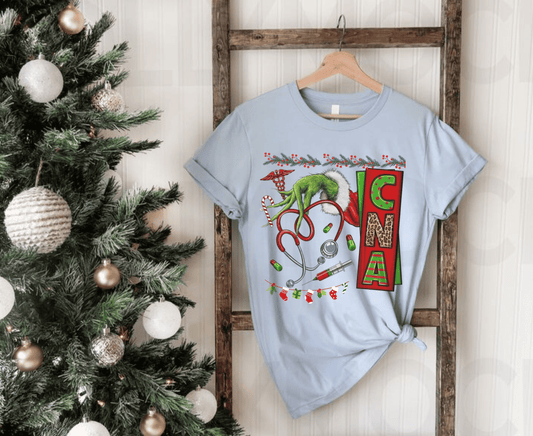 Nurse Sthetoscope Christmas T-shirt