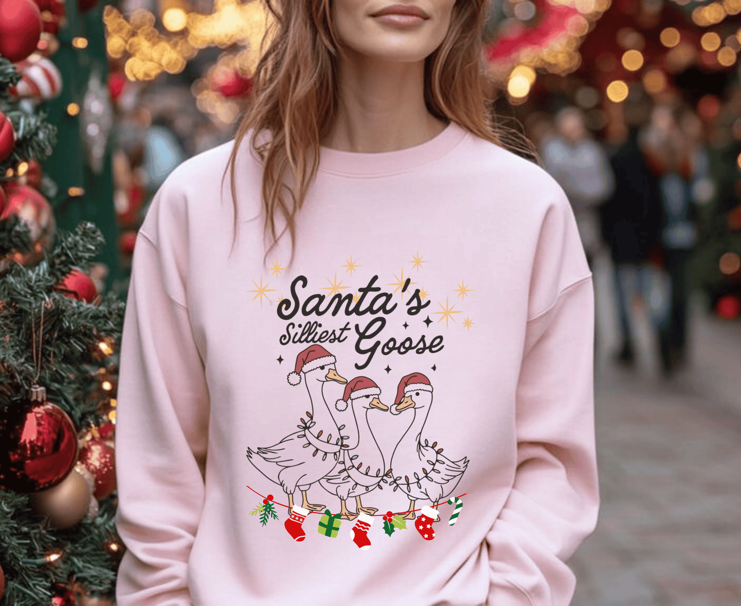 Santa's Silliest Goose Sweatshirt