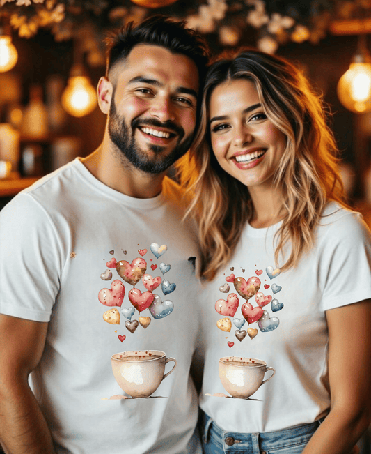 Coffee Is My Valentine T-Shirt, Cup Coffee Hearts Lover Gift, Funny Coffee Lover Tee