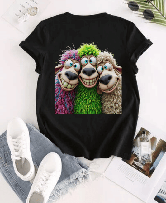 Whimsical Sheep Graphic Tee