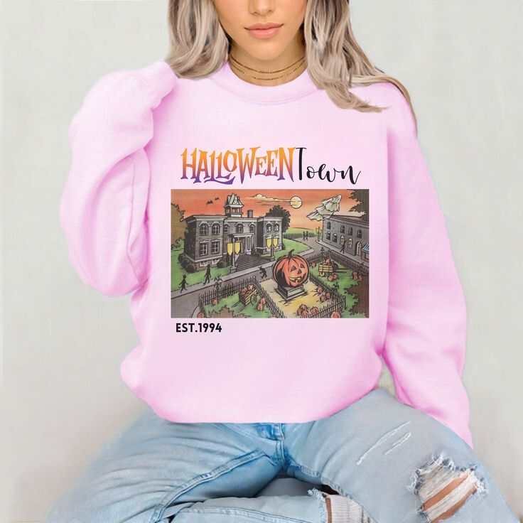 Halloweentown Est 1994 retro sweatshirt, fall unisex apparel.