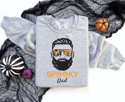 Matching Dad Halloween Sweatshirts, Spooky Dad Sweatshirts,  Funny Halloween Shirts, Family Halloween Sweatshirt, Couples Halloween Gift