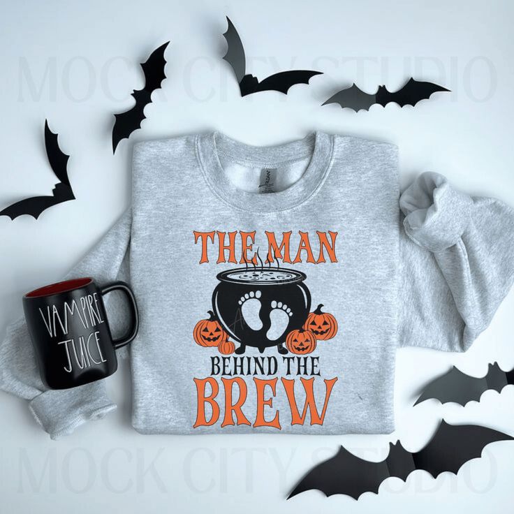 The Man Behind the Brew, Pregnancy Sweatshirt Gift, The Man Behind The Bump, Funny Sweatshirt, Mens Dad Shirt Baby, Gifts for Dad Pregnant