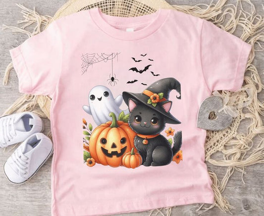 Halloween Cat Kids Shirt